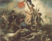 Eugene Delacroix Liberty Leading the People (mk05) Spain oil painting artist